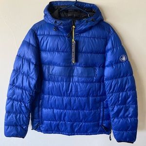 Bodyglove Quilted Pullover Jacket Surf Blue Padded